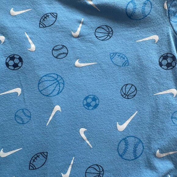 Nike Baby Boys 2-Piece Blue Bodysuit & Footed Sleeper Set 6M Just Do It Print - Picture 11 of 13